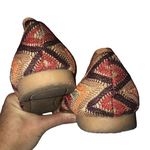 Nine‎ West Women's Offspring Ballet Flats Taupe Orange Size 6.5 M - Picture 7 of 9